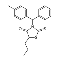 3-[(4-methylphenyl)-phenylmethyl]-5-propyl-2-sulfanylidene-1,3-thiazolidin-4-one Structure