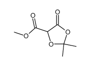 methyl 2,2-dimethyl-5-oxo-1,3-dioxolane-4-carboxylate结构式