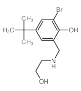 Phenol,2-bromo-4-(1,1-dimethylethyl)-6-[[(2-hydroxyethyl)amino]methyl]-结构式
