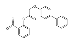 (2-nitrophenyl) 2-(4-phenylphenoxy)acetate Structure