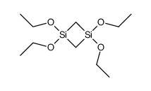 1,1,3,3-tetraethoxy-1,3-disilacyclobutane Structure