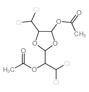 [2-(1-acetyloxy-2,2-dichloro-ethyl)-5-(dichloromethyl)-1,3-dioxolan-4-yl] acetate结构式