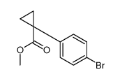 METHYL 1-(4-BROMOPHENYL)CYCLOPROPANECARBOXYLATE Structure