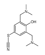 [3,5-bis[(dimethylamino)methyl]-4-hydroxyphenyl] thiocyanate结构式