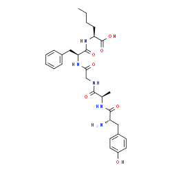 (D-ALA2,NLE5)-ENKEPHALIN) Structure