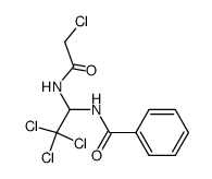 N-[2,2,2-trichloro-1-[(chloroacetyl)-amino]-ethyl]-benzamide Structure