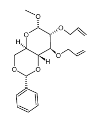(2R,4aR,6S,7R,8S,8aR)-7,8-bis(allyloxy)-6-methoxy-2-phenylhexahydropyrano[3,2-d][1,3]dioxine Structure