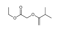 ethyl 2-(3-methylbut-1-en-2-yloxy)acetate结构式