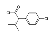 S-(+)-2-(4-chlorophenyl)isovaleryl chloride结构式