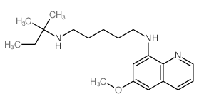 1,5-Pentanediamine,N1-(1,1-dimethylpropyl)-N5-(6-methoxy-8-quinolinyl)-结构式