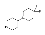 4,4-difluoro-1-piperidin-4-ylpiperidine结构式