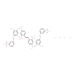 2,2'-(1,2-Ethenediyl)bis[5-[[2-methoxy-4-[(3-sulfophenyl)azo]phenyl]-NNO-azoxy]benzenesulfonic acid]tetrasodium salt Structure