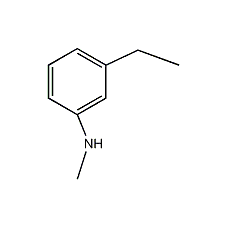 N-Methyl-3-ethylaniline Structure