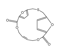 (12E)-10,15,20,21-Tetraoxa-3-thiatricyclo[15.2.1.15,8]henicosa-5,7,12,17,19(1)-pentene-9,16-dione Structure