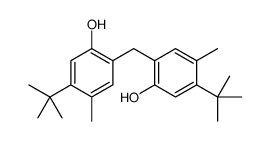 5-tert-butyl-2-[(4-tert-butyl-2-hydroxy-5-methylphenyl)methyl]-4-methylphenol结构式