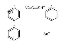 oxidanium,isothiocyanato(triphenyl)stannane结构式