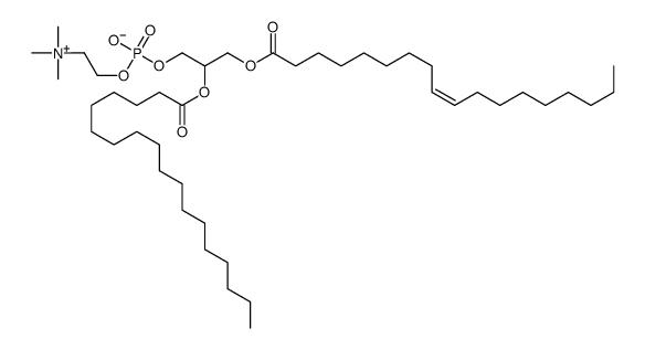 trimethyl-[2-[[2-octadecanoyloxy-3-[(Z)-octadec-9-enoyl]oxy-propoxy]-o xido-phosphoryl]oxyethyl]azanium picture