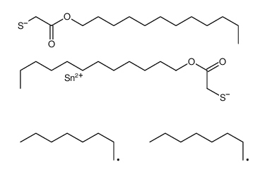 dodecyl 4,4-dioctyl-7-oxo-8-oxa-3,5-dithia-4-stannaicosanoate结构式