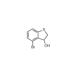 4-溴-2,3-二氢苯并[b]噻吩-3-醇结构式