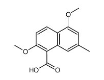 2,5-dimethoxy-7-methyl-1-naphthoic acid Structure