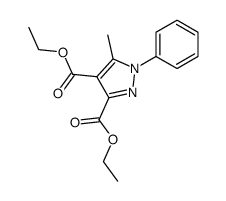 diethyl 5-methyl-1-phenyl-1H-pyrazole-3,4-dicarboxylate Structure