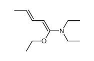 1-diethylamino-1-ethoxy-1,3-pentadiene Structure