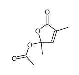 Essigsaeure-(3,5-dimethyl-2-oxo-5H-furan-5-yl)ester Structure