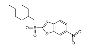 2-(2-ethylhexylsulfonyl)-6-nitro-1,3-benzothiazole结构式