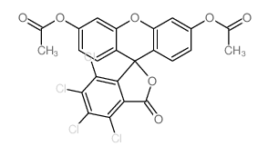 (6'-acetyloxy-4,5,6,7-tetrachloro-3-oxospiro[2-benzofuran-1,9'-xanthene]-3'-yl) acetate Structure