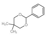 1,3-Dioxane,5,5-dimethyl-2-phenyl-结构式