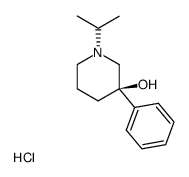 N-isopropyl-3-hydroxy-3-phenylpiperidine hydrochloride Structure