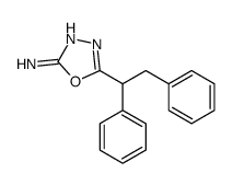 5-(1,2-diphenylethyl)-1,3,4-oxadiazol-2-amine Structure