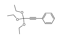 3,3,3-triethoxy-1-phenyl-1-propyne结构式