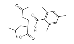 N-Mesitoyl-α-(3-oxobutyl)leucin结构式