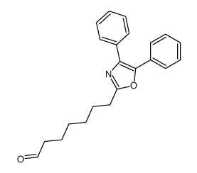 2-(7-oxoheptyl)-4,5-diphenyloxazole结构式