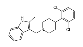 3-[[4-(2,6-dichlorophenyl)piperidin-1-yl]methyl]-2-methyl-1H-indole Structure