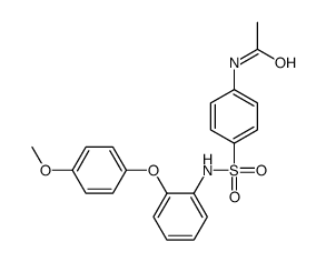 N-[4-[[2-(4-methoxyphenoxy)phenyl]sulfamoyl]phenyl]acetamide结构式