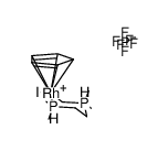 (cyclopentadienyl)(I)rhodium(dpme)(PF6) Structure