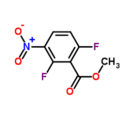 2,6-二氟-3-硝基苯甲酸甲酯结构式