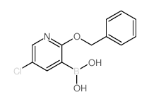 2-苄氧基-5-氯吡啶-3-硼酸结构式