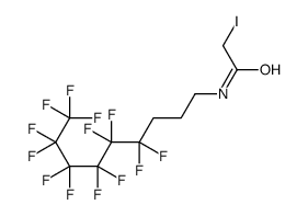N-(4,4,5,5,6,6,7,7,8,8,9,9,9-十三氟壬基)碘乙酰胺结构式