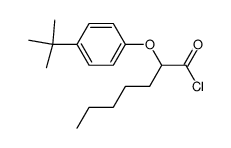 2-(4-tert-butyl-phenoxy)-heptanoyl chloride Structure