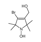 4-溴-3-羟甲基-1-氧基-2,2,5,5-四甲基-δ3-吡咯啉结构式