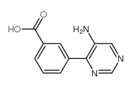 3-(5-Aminopyrimidin-4-yl)benzoic acid Structure