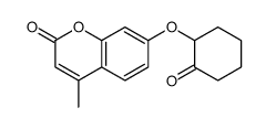 4-甲基-7-(2-氧代环己基氧基)-色烯-2-酮结构式