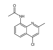 N-(4-chloro-2-methyl-[8]quinolyl)-acetamide结构式