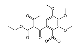 3-oxo-2-(3,4,5-trimethoxy-2-nitro-benzoyl)-butyric acid ethyl ester结构式