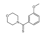 (3-methoxyphenyl)-morpholin-4-ylmethanethione结构式