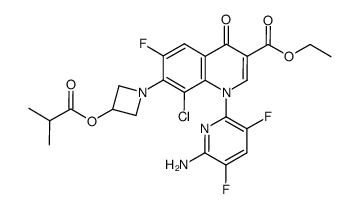 异丁酰德拉沙星乙酯结构式