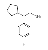 2-(4-氟苯基)-2-吡咯烷-1-基乙胺结构式